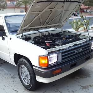 degreased engine...