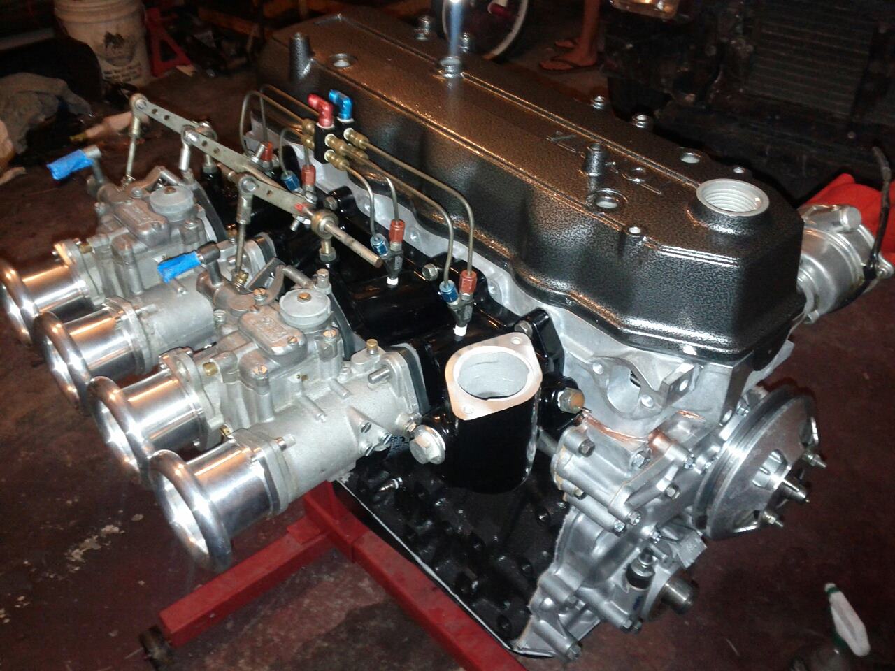 2.6L Stroker with Dual Mikuni Solex 50's and 150 shot of NOS