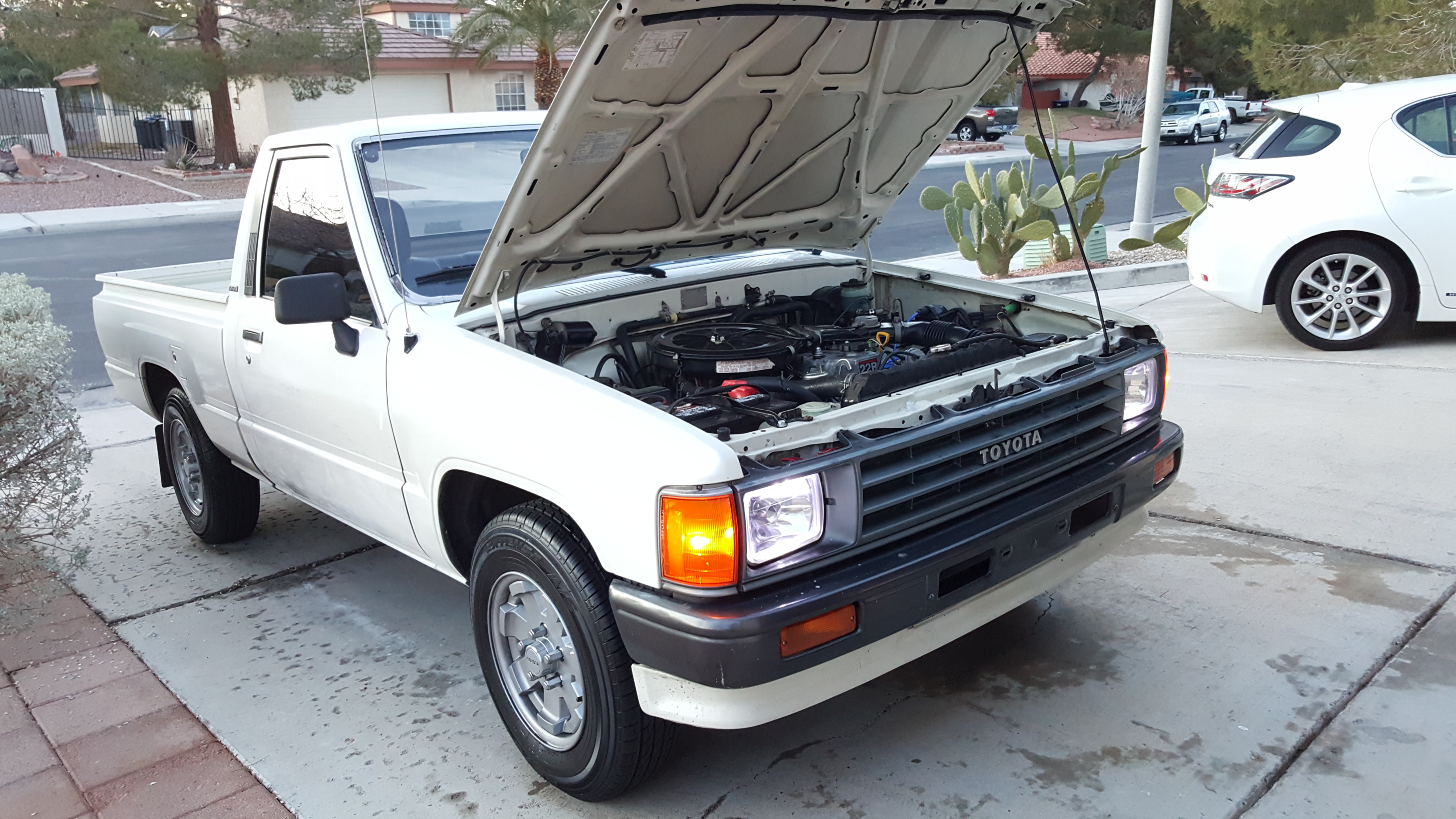 degreased engine...