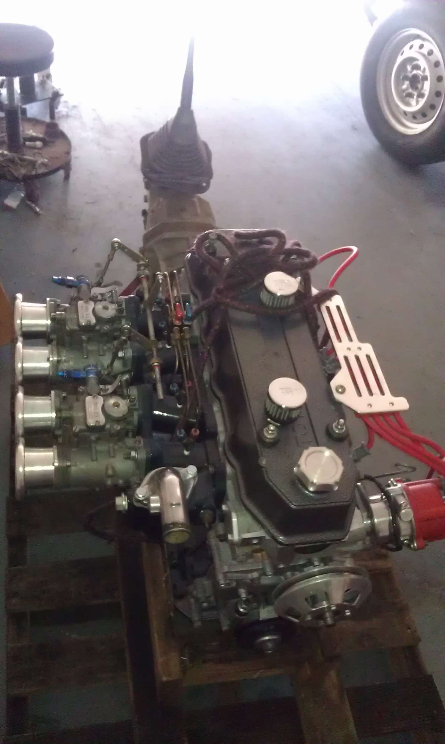 front view of completed motor ready for install