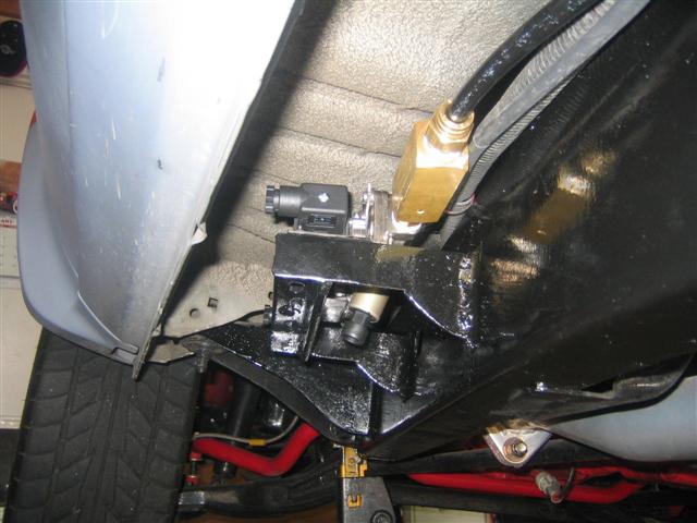 One of the front manifolds