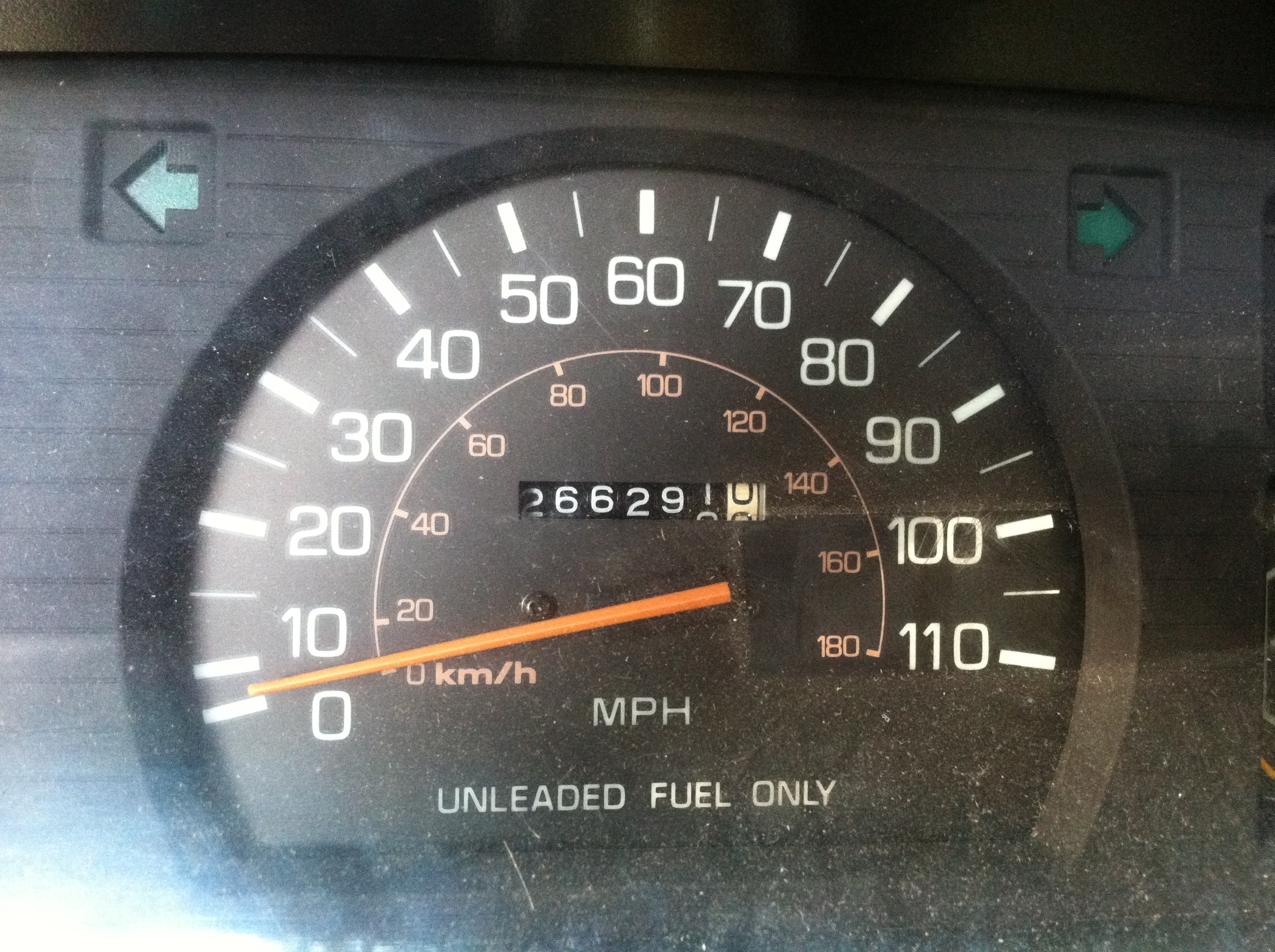 Speedo with mileage