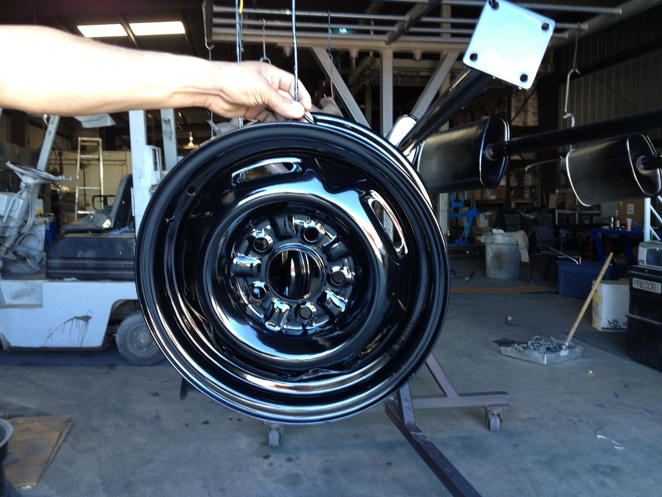 Stock Rims Fresh Out The Powder Coat