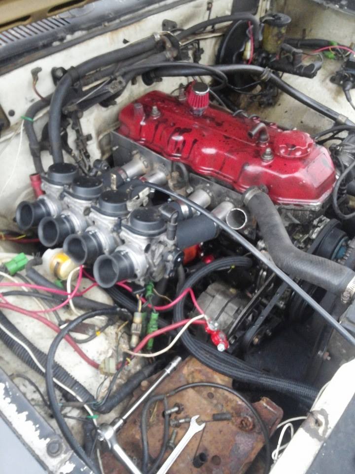 test fit of the individual carbs or "itbs"