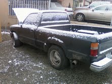 Working on it when it's snowing.. Now that's comittment.
